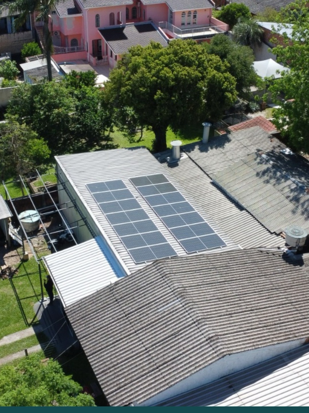 Sistema de energia solar residencial em Santa Maria - RS